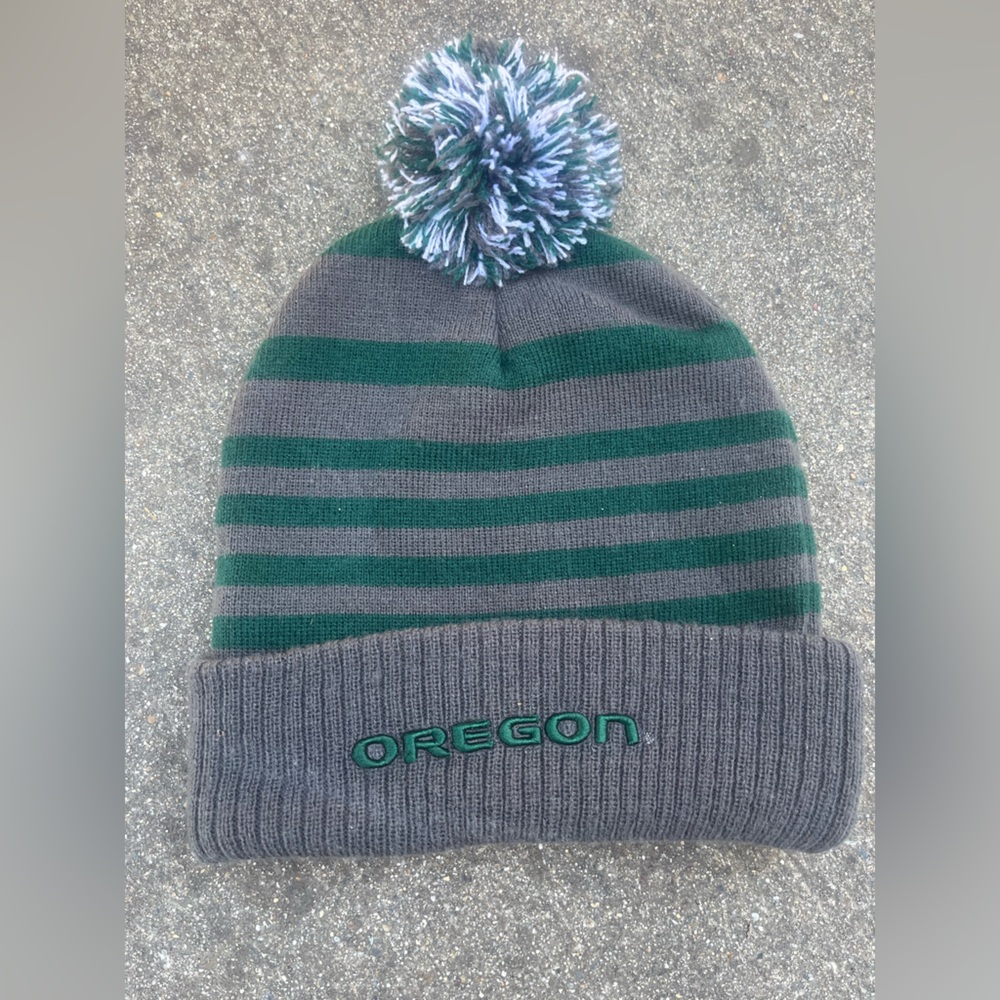 Oregon Ducks Beanie - Green/Gray
